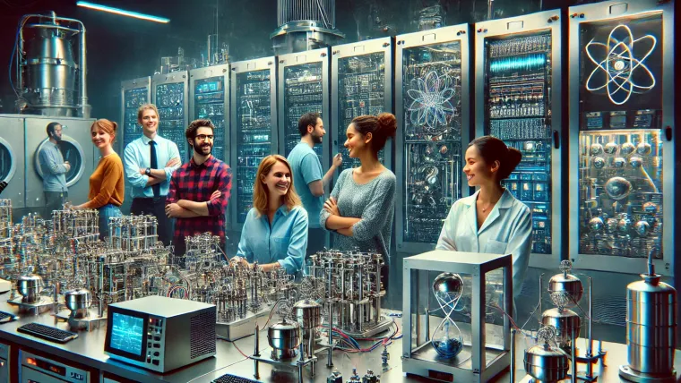 Fictious quantum lab envisioned by AI.