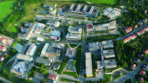 Aerial view on the Beutenberg campus in 2019.